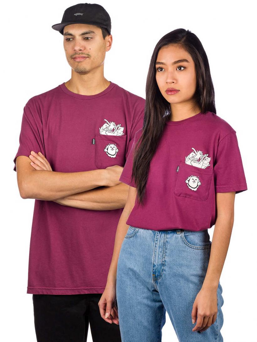 Rip N Dip Nermamaniac T-Shirt Burgundy | Mens T-Shirts