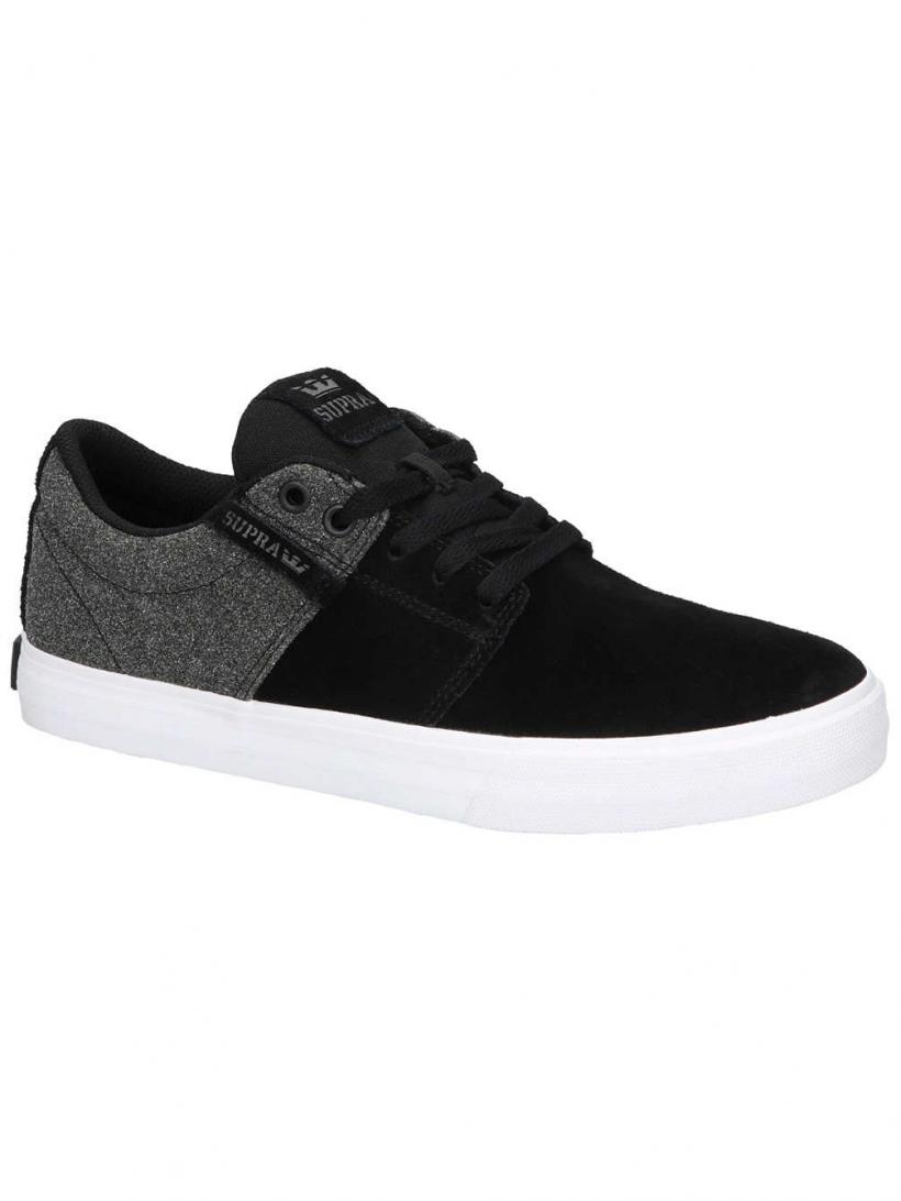 Supra Stacks Vulc II Black/White/Black | Mens Skate Shoes