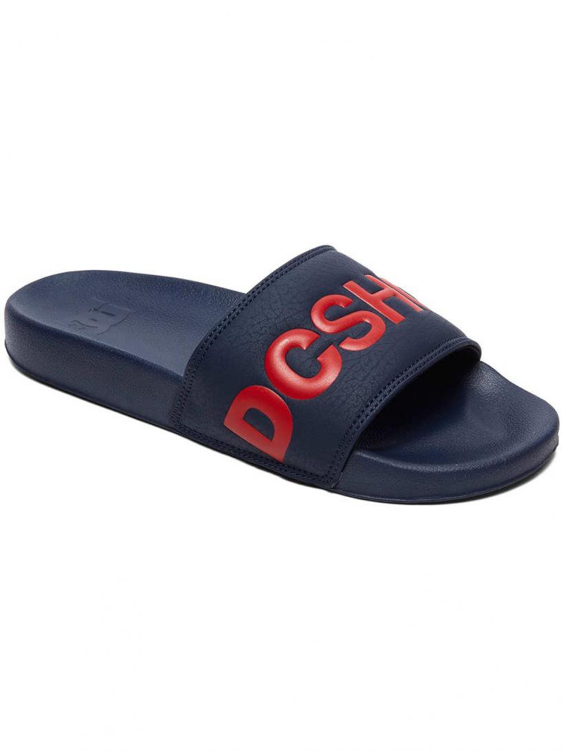 DC Slide Navy/Red | Mens Sandals