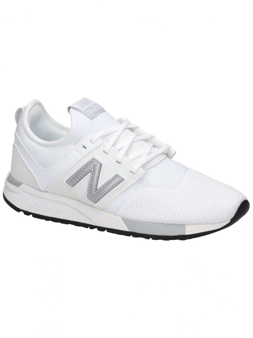 New Balance 247 Sportstyle White/Silver | Mens Sneakers