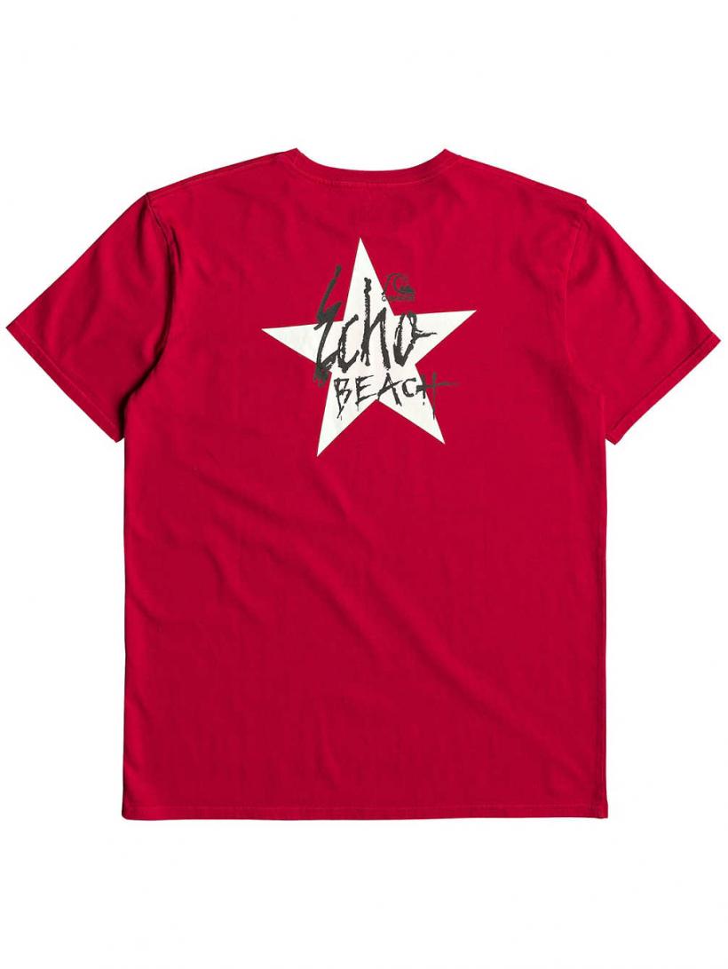 Quiksilver Rock And Roll T-Shirt Quik Red | Mens T-Shirts