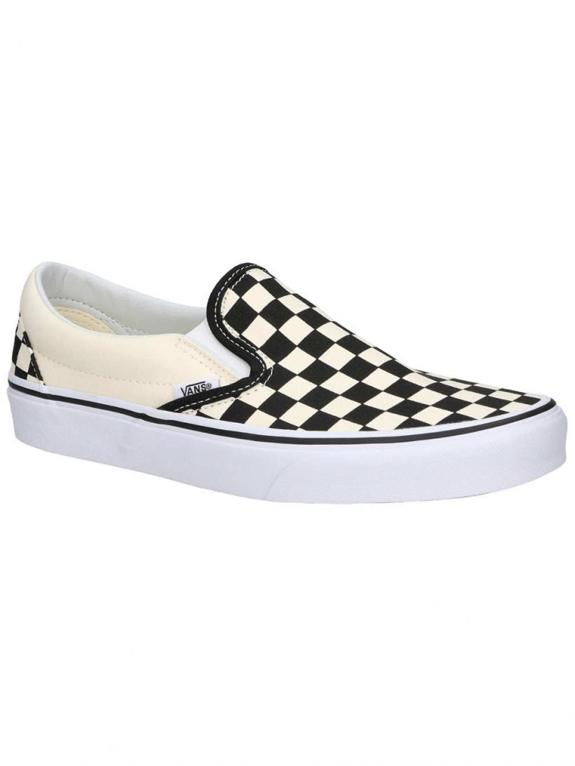 Vans Checkerboard Classic Slip-Ons Black White Checkerboard | Mens/Womens Slip-Ons
